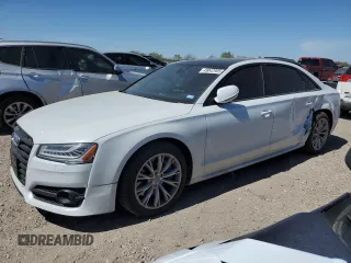 2017 Audi A8 L Sport with VIN WAU43AFD7HN005619, listed as a Copart auction lot 49042905 with 57,256 mi miles and Salvage Title. Bid and sale history available at carsss.com. Image 1.