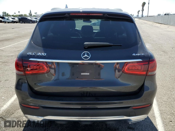 2021 Mercedes-Benz GLC 300 with VIN W1N0G8EB6MF914303, listed as a Copart auction lot 57178855 with 36,767 mi miles and Salvage title. Bid and sale history available at DreamBid. Image 6.