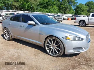 2015 Jaguar XF I4 T Premium with VIN SAJWA0FS6FPU73001, listed as a IAAI auction lot 42092684 with 126,956 mi miles. Bid and sale history available at carsss.com. Image 1.