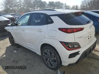 2023 Hyundai Kona N Line with VIN KM8K3CA33PU982969, listed as a Copart auction lot 41630935 with 0 mi miles and Salvage Title. Bid and sale history available at carsss.com. Image 2.