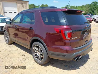 2018 Ford Explorer Sport z VIN 1FM5K8GT3JGC90284, wystawiony jako IAAI lot #42225930 z przebiegiem 120 727 mil mil oraz . Historia ofert i sprzedaży dostępna na DreamBid. Obrazek 3.