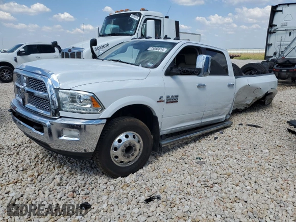 2015 Ram 3500 Laramie with VIN 3C63RRJL1FG625356, listed as a Copart auction lot 73058614 with 198,702 mi miles and Salvage Title. Bid and sale history available at carsss.com. Image 1.