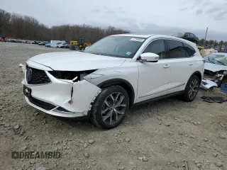 2022 Acura MDX w/Technology Package with VIN 5J8YE1H45NL043239, listed as a Copart auction lot 47295685 with 40,427 mi miles and Salvage Title. Bid and sale history available at carsss.com. Image 1.