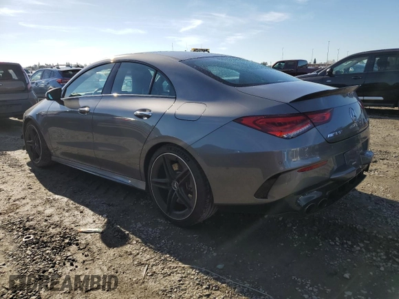 2021 Mercedes-Benz CLA 45 AMG with VIN W1K5J5DB8MN218696, listed as a Copart auction lot 81633993 with 10,299 mi miles and . Bid and sale history available at DreamBid. Image 2.