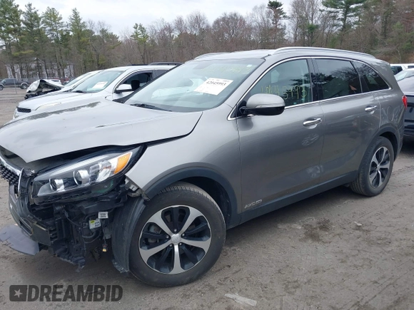 2018 Kia Sorento EX with VIN 5XYPHDA51JG417387, listed as a IAAI auction lot 42045993 with 46,492 mi miles and . Bid and sale history available at DreamBid. Image 2.