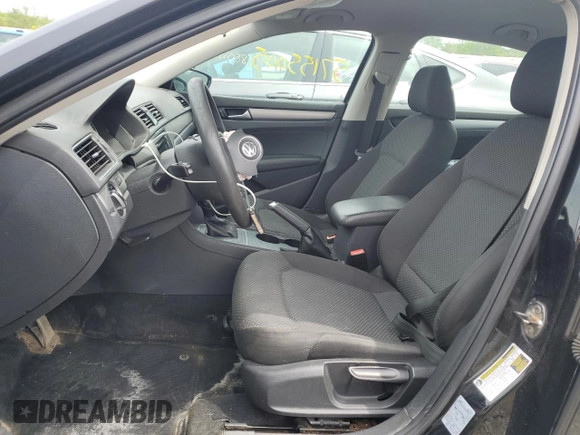 2012 Volkswagen Passat S with VIN 1VWAP7A38CC084490, listed as a Copart auction lot 57155005 with 243,113 mi miles and Salvage title. Bid and sale history available at DreamBid. Image 7.