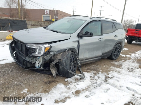 2023 GMC Terrain SLE with VIN 3GKALMEG9PL117201, listed as a IAAI auction lot 41548529 with 51,617 mi miles. Bid and sale history available at carsss.com. Image 22.