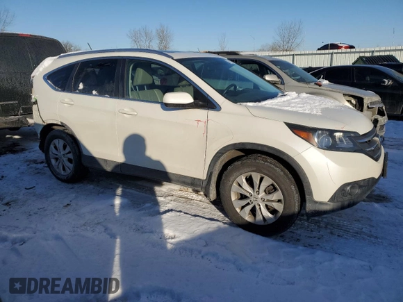 2012 Honda CR-V EX-L with VIN 5J6RM4H70CL049717, listed as a Copart auction lot 88761795 with 134,588 mi miles and Salvage Title. Bid and sale history available at DreamBid. Image 4.