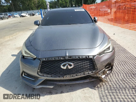 2018 Infiniti Q60 Luxe with VIN JN1EV7EKXJM340831, listed as a Copart auction lot 57178455 with 99,445 mi miles and Salvage title. Bid and sale history available at DreamBid. Image 5.