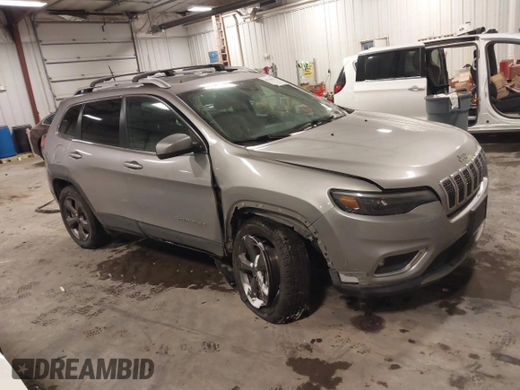 2019 Jeep Cherokee Limited with VIN 1C4PJMDN1KD179217, listed as a IAAI auction lot 41544631 with 90,045 mi miles. Bid and sale history available at carsss.com. Image 1.