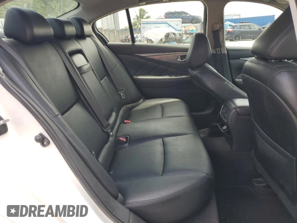 2015 Infiniti Q50 Premium with VIN JN1BV7AR5FM403492, listed as a Copart auction lot 61761195 with 135,134 mi miles and Salvage title. Bid and sale history available at DreamBid. Image 10.