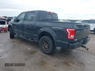 2016 Ford F-150 XL with VIN 1FTEW1CF1GKD72696, listed as a IAAI auction lot 41911550 with 163,427 mi miles and . Bid and sale history available at carsss.com. Image 3.