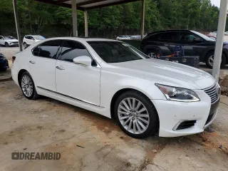 2014 Lexus LS 460 with VIN JTHCL5EF3E5021058, listed as a Copart auction lot 55998885 with 320,339 mi miles and Salvage title. Bid and sale history available at DreamBid. Image 4.