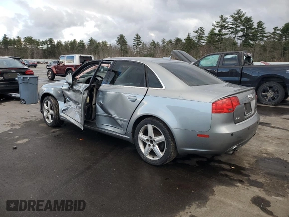 2005 Audi A4 2.0T with VIN WAUDF68EX5A443645, listed as a Copart auction lot 47372305 with 102,261 mi miles and Non Repairable. Bid and sale history available at carsss.com. Image 2.