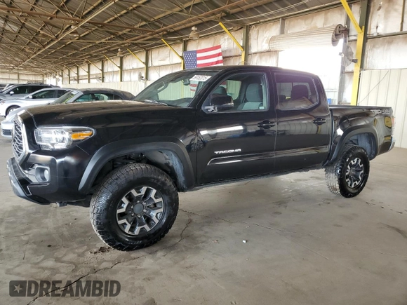 2022 Toyota Tacoma SR with VIN 3TMCZ5AN0NM475548, listed as a Copart auction lot 59152015 with 56,020 mi miles and Salvage title. Bid and sale history available at DreamBid. Image 1.