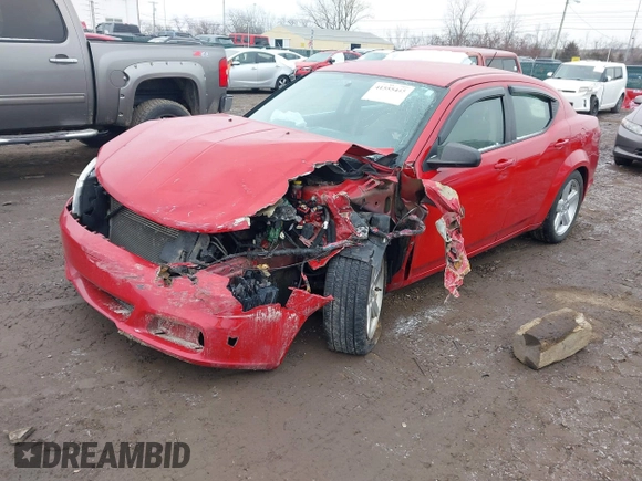 2013 Dodge Avenger with VIN 1C3CDZAB7DN649233, listed as a IAAI auction lot 41555445 with 118,846 mi miles and . Bid and sale history available at DreamBid. Image 2.
