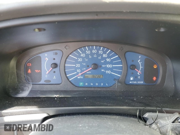 2002 Toyota Sienna CE with VIN 4T3ZF19C62U485929, listed as a Copart auction lot 67965094 with 182,387 mi miles and Salvage Title. Bid and sale history available at carsss.com. Image 9.