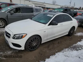 2016 Mercedes-Benz C 450 AMG z VIN 55SWF6EB5GU110266, wystawiony jako Copart lot #43308835 z przebiegiem 42 148 mil mil oraz Szkoda całkowita • Salvage title. Historia ofert i sprzedaży dostępna na DreamBid. Obrazek 1.