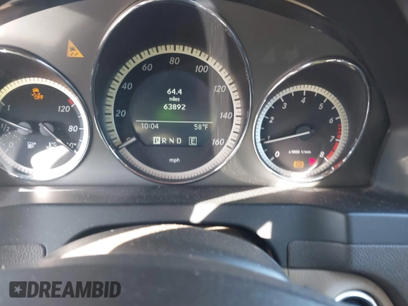 2011 Mercedes-Benz C-Class C 300 Sport with VIN WDDGF8BB7BR168068, listed as a IAAI auction lot 41835011 with 63,892 mi miles. Bid and sale history available at carsss.com. Image 7.
