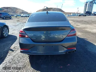 2023 Genesis G70 2.0T with VIN KMTG34TA9PU109174, listed as a IAAI auction lot 41582887 with 72,996 mi miles. Bid and sale history available at carsss.com. Image 16.