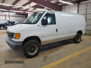 2006 Ford Econoline Cargo with VIN 1FTNE24L86HB00350, listed as a Copart auction lot 63081725 with 451,492 mi miles and Salvage title. Bid and sale history available at DreamBid. Image 1.