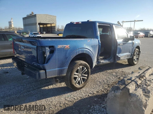 2022 Ford F-150 XL with VIN 1FTEW1EP7NKD02073, listed as a Copart auction lot 49137775 with 86,765 mi miles and Salvage Title. Bid and sale history available at DreamBid. Image 3.