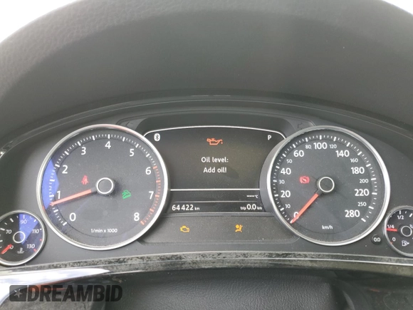 2015 Volkswagen Touareg Sport with VIN WVGEF9BP3FD004771, listed as a Copart auction lot 58668125 with 64,422 mi miles and Clean title. Bid and sale history available at DreamBid. Image 9.