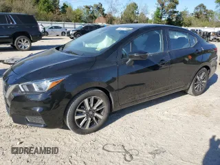 2021 Nissan Versa SV with VIN 3N1CN8EV9ML873386, listed as a Copart auction lot 53281305 with 61,140 mi miles and Salvage Title. Bid and sale history available at DreamBid. Image 1.
