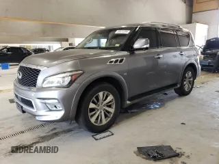 2017 Infiniti QX80 with VIN JN8AZ2NE1H9154366, listed as a Copart auction lot 59975204 with 130,499 mi miles and Salvage Title. Bid and sale history available at carsss.com. Image 1.
