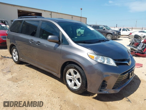 2020 Toyota Sienna LE Auto Access Seat with VIN 5TDKZ3DC2LS036312, listed as a IAAI auction lot 42307857 with 107,653 mi miles and . Bid and sale history available at DreamBid. Image 1.
