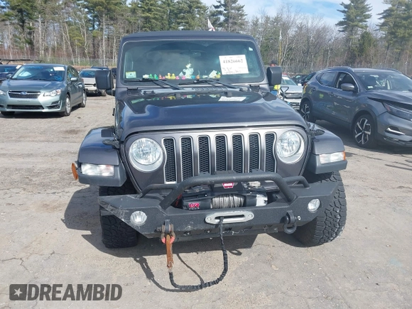 2018 Jeep Wrangler Unlimited Sahara with VIN 1C4HJXEG0JW246110, listed as a IAAI auction lot 41826662 with 65,236 mi miles. Bid and sale history available at carsss.com. Image 12.