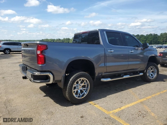 2019 Chevrolet Silverado 1500 LTZ with VIN 3GCUYGELXKG181970, listed as a Copart auction lot 55012414 with 84,417 mi miles and Salvage Title. Bid and sale history available at carsss.com. Image 3.