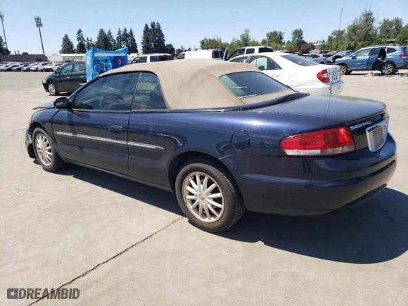 2002 Chrysler Sebring LXi with VIN 1C3EL55R52N318465, listed as a Copart auction lot 62482264 with 109,045 mi miles and Salvage Title. Bid and sale history available at carsss.com. Image 2.