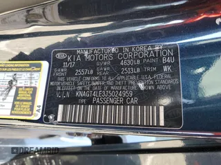 2018 Kia Optima Hybrid Premium with VIN KNAGT4LE3J5024959, listed as a Copart auction lot 69483524 with 116,368 mi miles and Salvage Title. Bid and sale history available at carsss.com. Image 14.