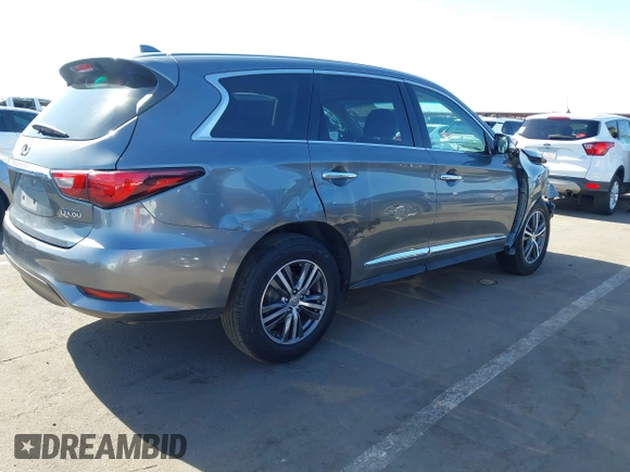 2018 Infiniti QX60 with VIN 5N1DL0MM0JC506333, listed as a IAAI auction lot 42135295 with 87,925 mi miles and . Bid and sale history available at DreamBid. Image 3.