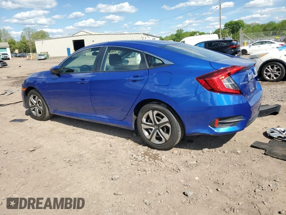 2018 Honda Civic LX with VIN 2HGFC2F57JH607611, listed as a Copart auction lot 56110745 with 39,572 mi miles and Salvage Title. Bid and sale history available at DreamBid. Image 2.