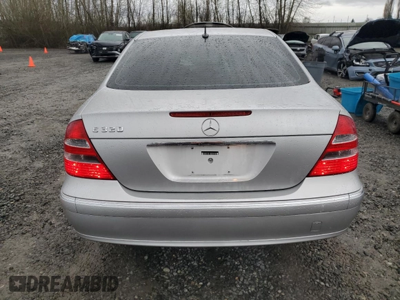 2003 Mercedes-Benz E-Class 3.2L with VIN WDBUF65J83A155932, listed as a Copart auction lot 51002135 with 59,835 mi miles and Clean Title. Bid and sale history available at carsss.com. Image 6.