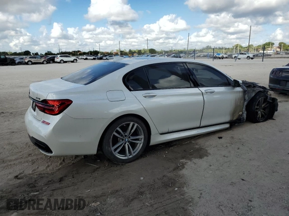 2016 BMW 7 Series 750i xDrive with VIN WBA7F2C59GG415722, listed as a Copart auction lot 75942273 with 0 mi miles. Bid and sale history available at carsss.com. Image 3.