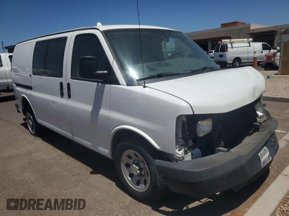 2014 Chevrolet Express Cargo with VIN 1GCSGAFX1E1158699, listed as a IAAI auction lot 42888455 with 234,795 mi miles and . Bid and sale history available at DreamBid. Image 1.
