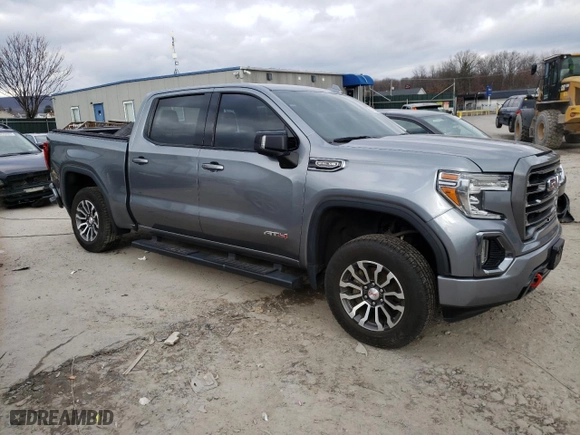 2020 GMC Sierra 1500 AT4 with VIN 3GTP9EED0LG247631, listed as a Copart auction lot 82352524 with 155,695 mi miles and Salvage Title. Bid and sale history available at carsss.com. Image 4.