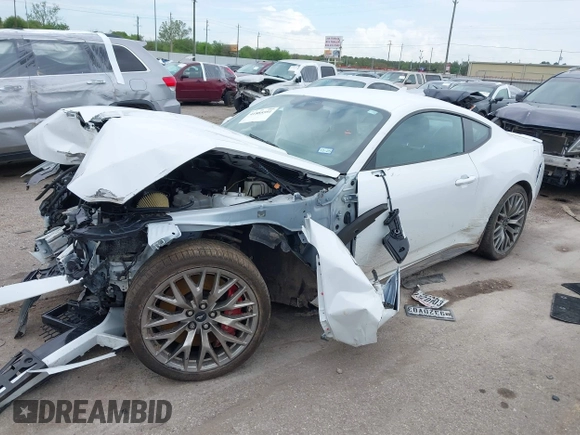 2024 Ford Mustang GT with VIN 1FA6P8CF2R5402483, listed as a IAAI auction lot 41885591 with 37,733 mi miles and . Bid and sale history available at DreamBid. Image 2.