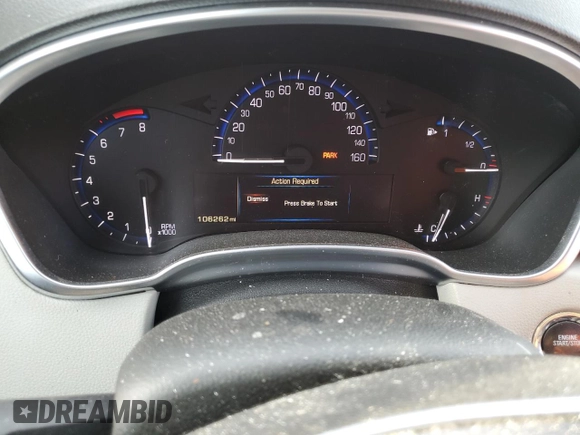 2014 Cadillac SRX with VIN 3GYFNAE38ES644876, listed as a Copart auction lot 50715955 with 106,262 mi miles and Salvage Title. Bid and sale history available at DreamBid. Image 9.