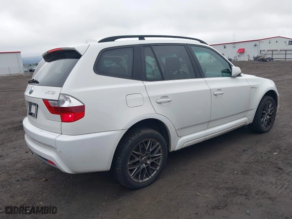 2007 BMW X3 3.0si with VIN WBXPC93457WF24671, listed as a IAAI auction lot 41916704 with 164,015 mi miles. Bid and sale history available at carsss.com. Image 4.