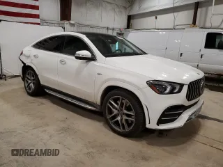 2022 Mercedes-Benz GLE 53 AMG with VIN 4JGFD6BB2NA823655, listed as a Copart auction lot 53130005 with 15,657 mi miles and Clean title. Bid and sale history available at DreamBid. Image 4.