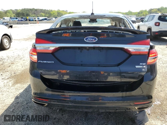 2018 Ford Fusion SE with VIN 3FA6P0T97JR168726, listed as a Copart auction lot 51111205 with 162,179 mi miles and Clean Title. Bid and sale history available at carsss.com. Image 6.