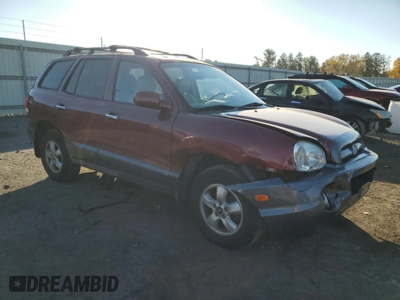 2005 Hyundai Santa Fe GLS with VIN KM8SC73E75U880755, listed as a Copart auction lot 77451484 with 185,290 mi miles and Salvage Title. Bid and sale history available at carsss.com. Image 4.