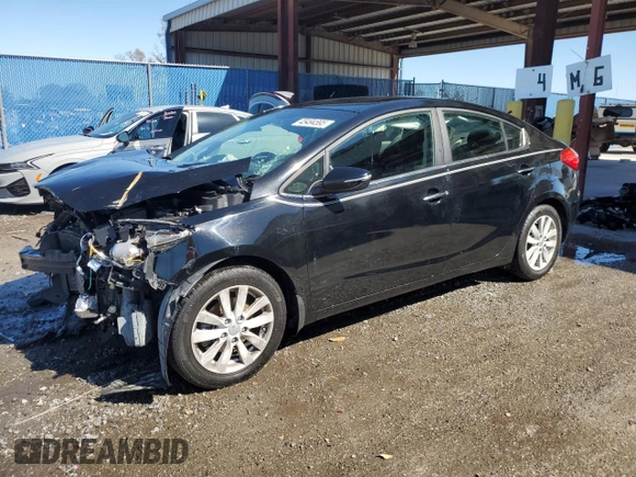 2014 Kia Forte EX with VIN KNAFX4A8XE5049893, listed as a Copart auction lot 45494595 with 116,270 mi miles and Salvage Title. Bid and sale history available at carsss.com. Image 1.