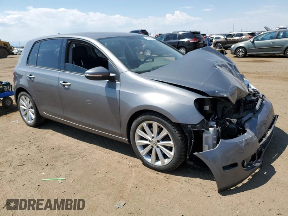 2013 Volkswagen Golf TDI w/Sunroof & Nav with VIN WVWNM7AJXDW007910, listed as a Copart auction lot 62839634 with 80,896 mi miles and Non repairable. Bid and sale history available at DreamBid. Image 4.