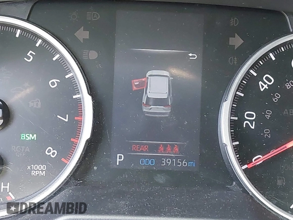 2022 Toyota RAV4 XLE with VIN 2T3W1RFV4NW233025, listed as a IAAI auction lot 42238717 with 39,156 mi miles and . Bid and sale history available at DreamBid. Image 15.