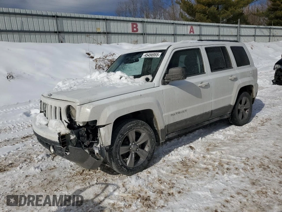 2014 Jeep Patriot Latitude with VIN 1C4NJPFA9ED887934, listed as a Copart auction lot 45456955 with 179,990 mi miles and Clean Title. Bid and sale history available at carsss.com. Image 1.